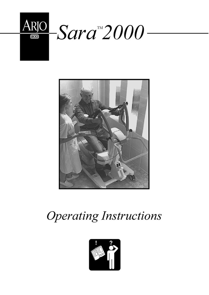 Arjo Sara 2000 operating instructions