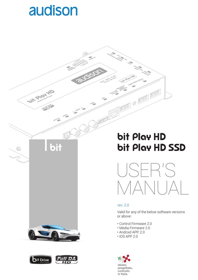 Audison bit play hd ssd user manual