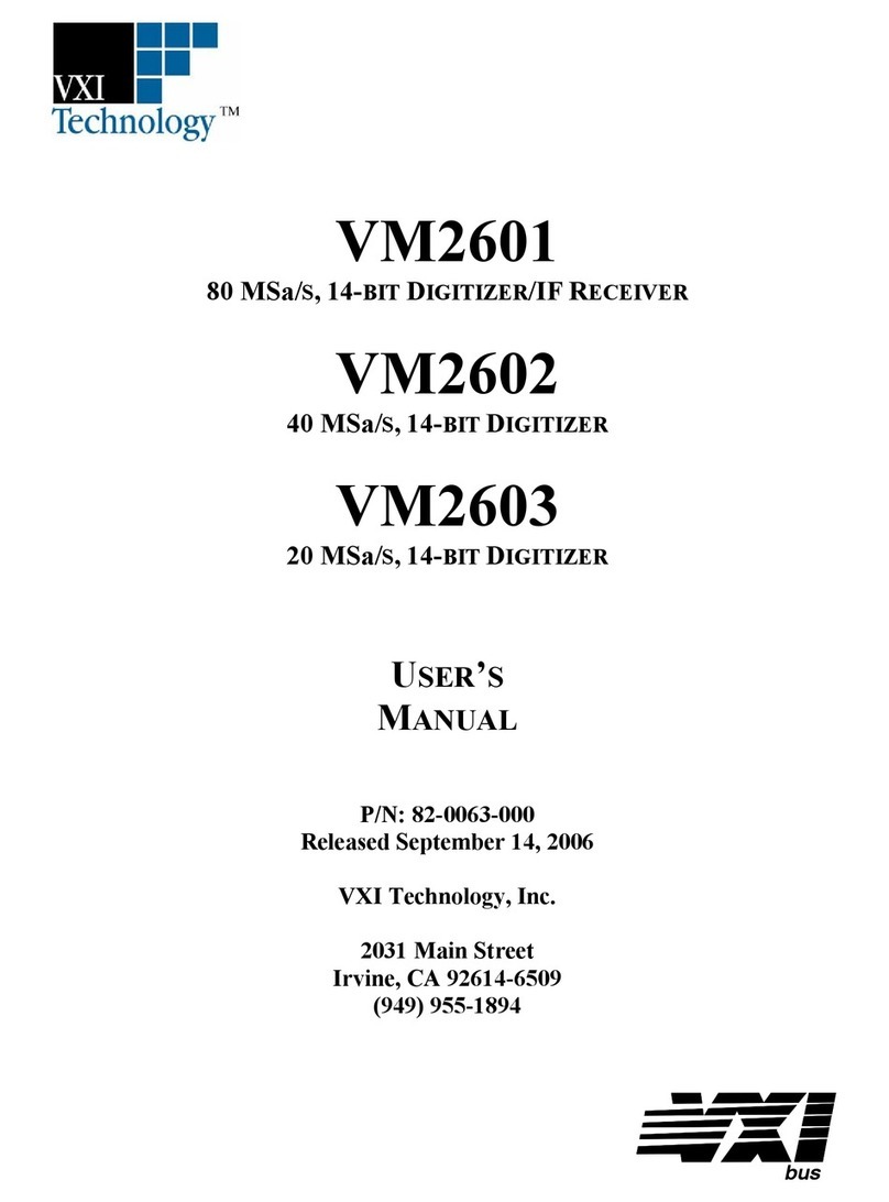 VXI VM2601 user manual