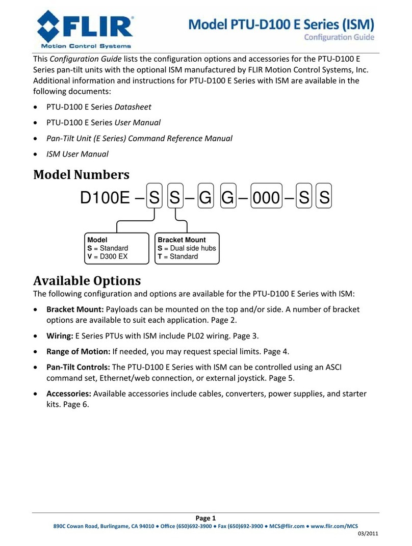 FLIR PTU-D100 E Series Configuration guide
