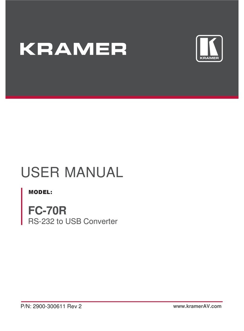 Kramer FC-70R User manual
