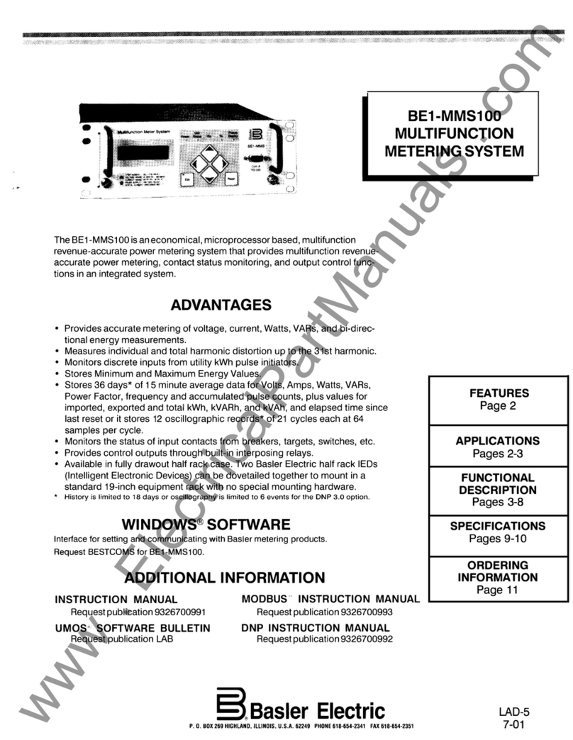 Basler BE1-MMS100 manual