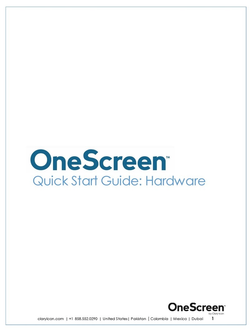 OneScreen h3-65 unit quick start guide
