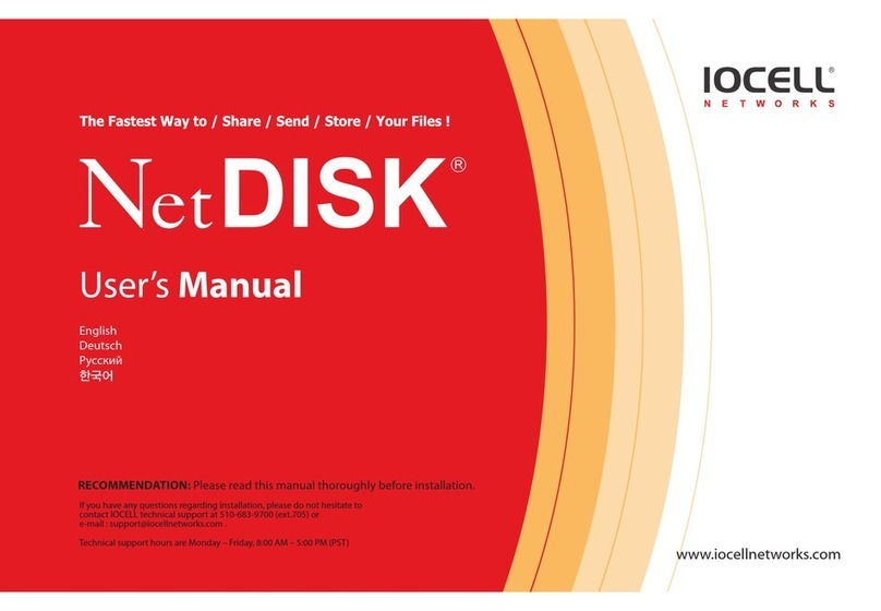 IOCELL netdisk 351UNE user manual