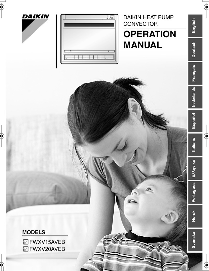 Daikin FWXV15AVEB Operation manual