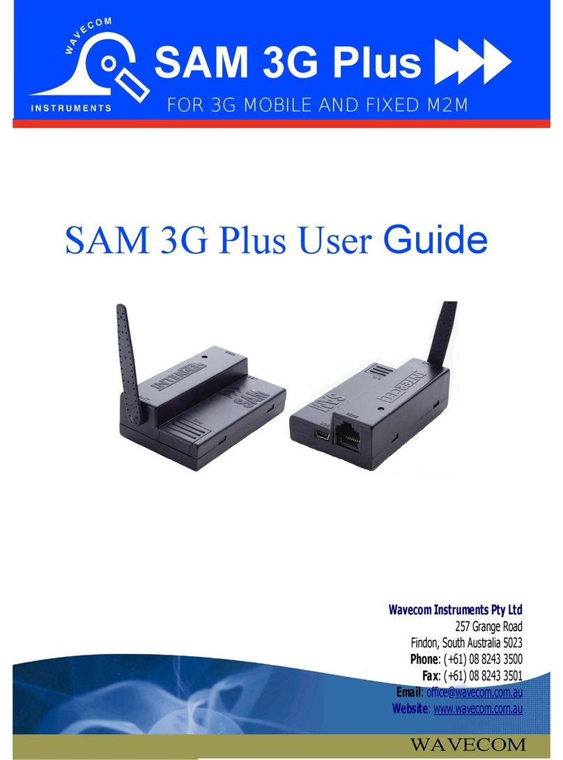 Wavecom SAM 3G Plus User manual