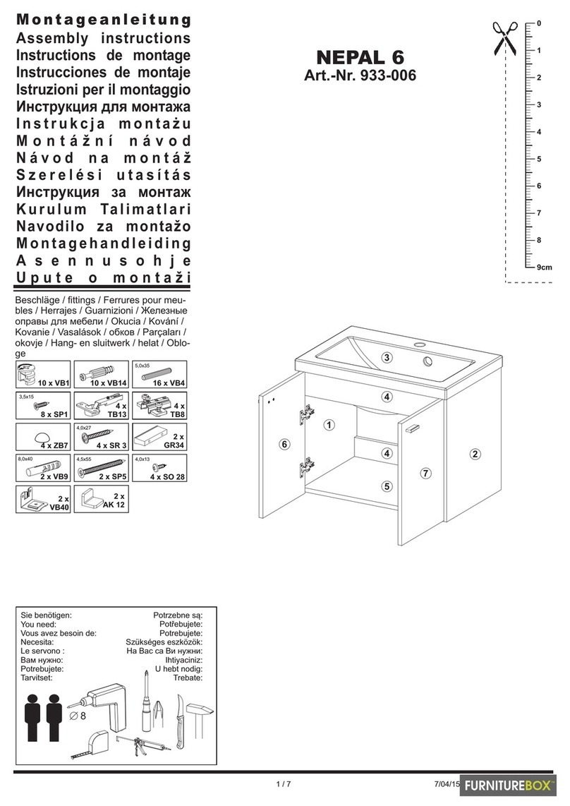 FURNITUREBOX 933-006 Assembly instructions