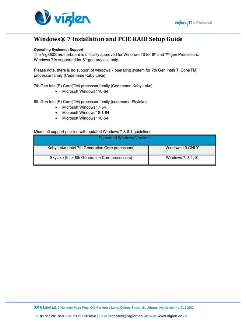Viglen Vig860S installation manual