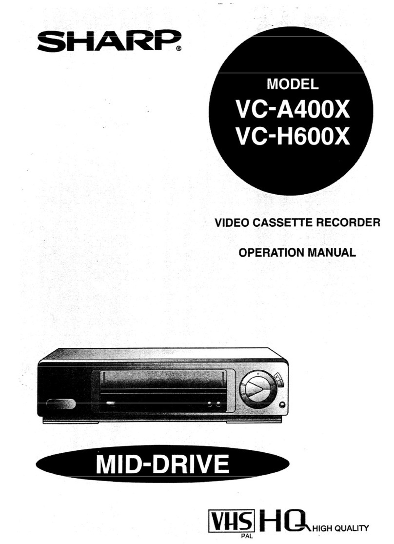 Sharp VC-H600X User manual Sharp VC-H600X User manual
