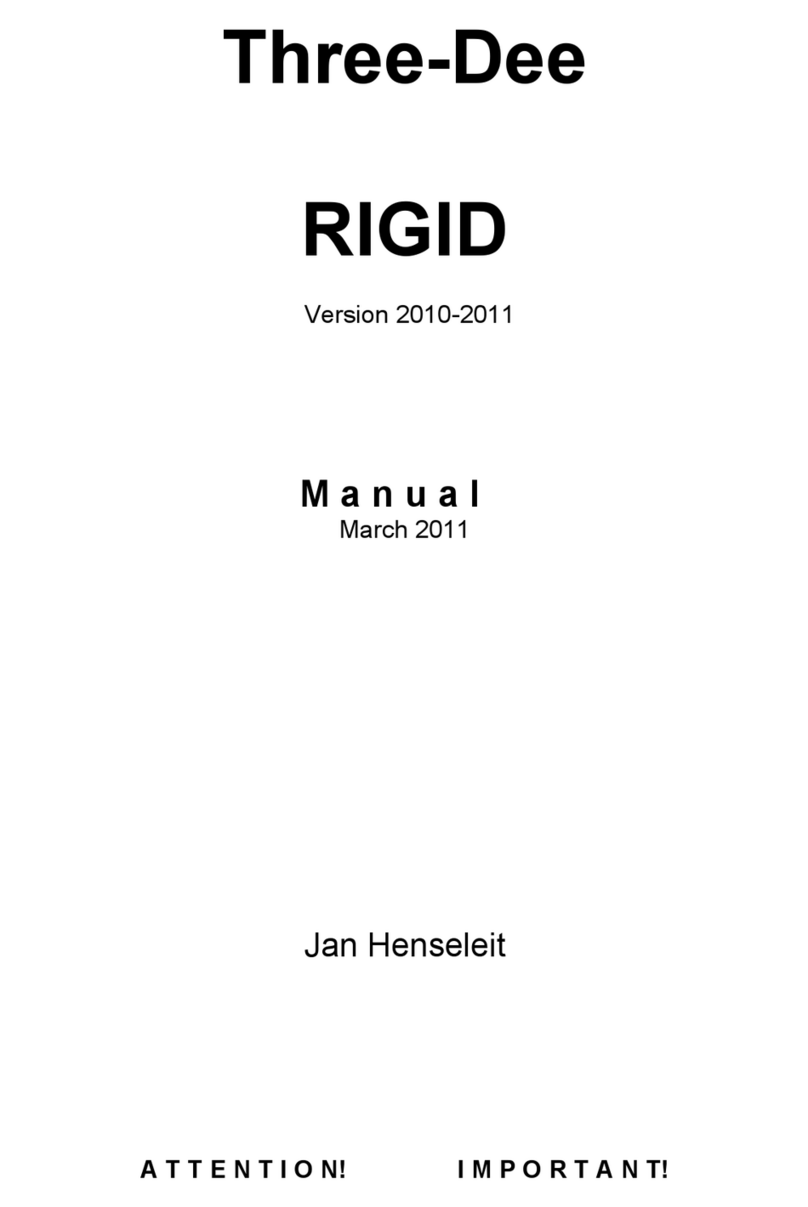 Henseleit Three-Dee RIGID user manual Henseleit Three-Dee RIGID user manual