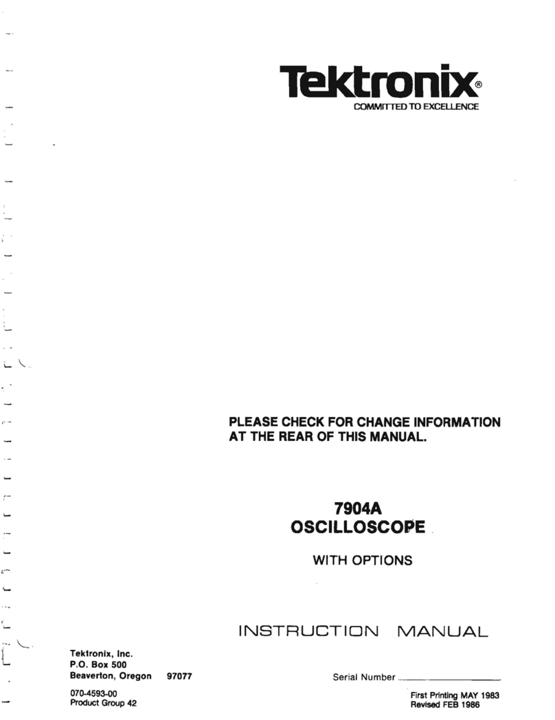 Tektronix 7904A User manual