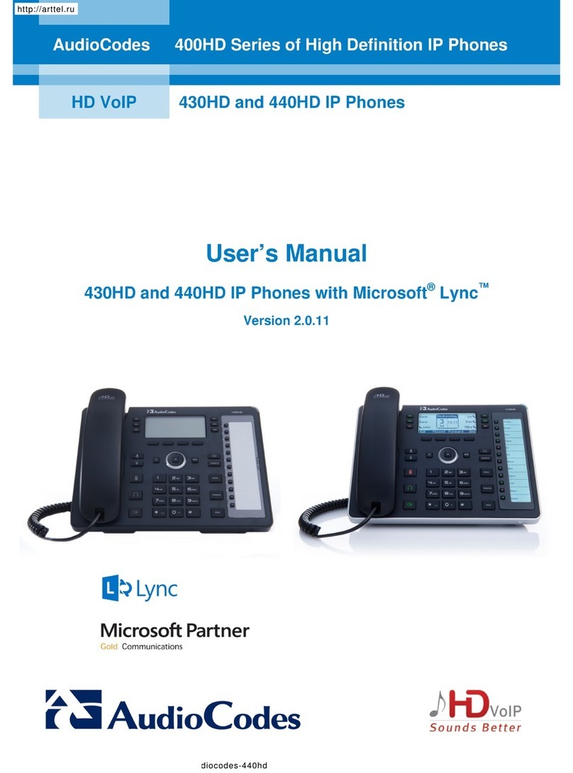AudioCodes 430HD user manual