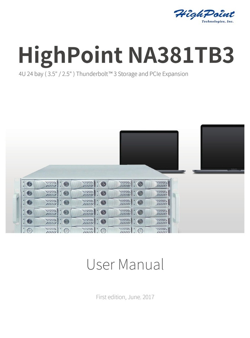HighPoint NA381TB3 user manual