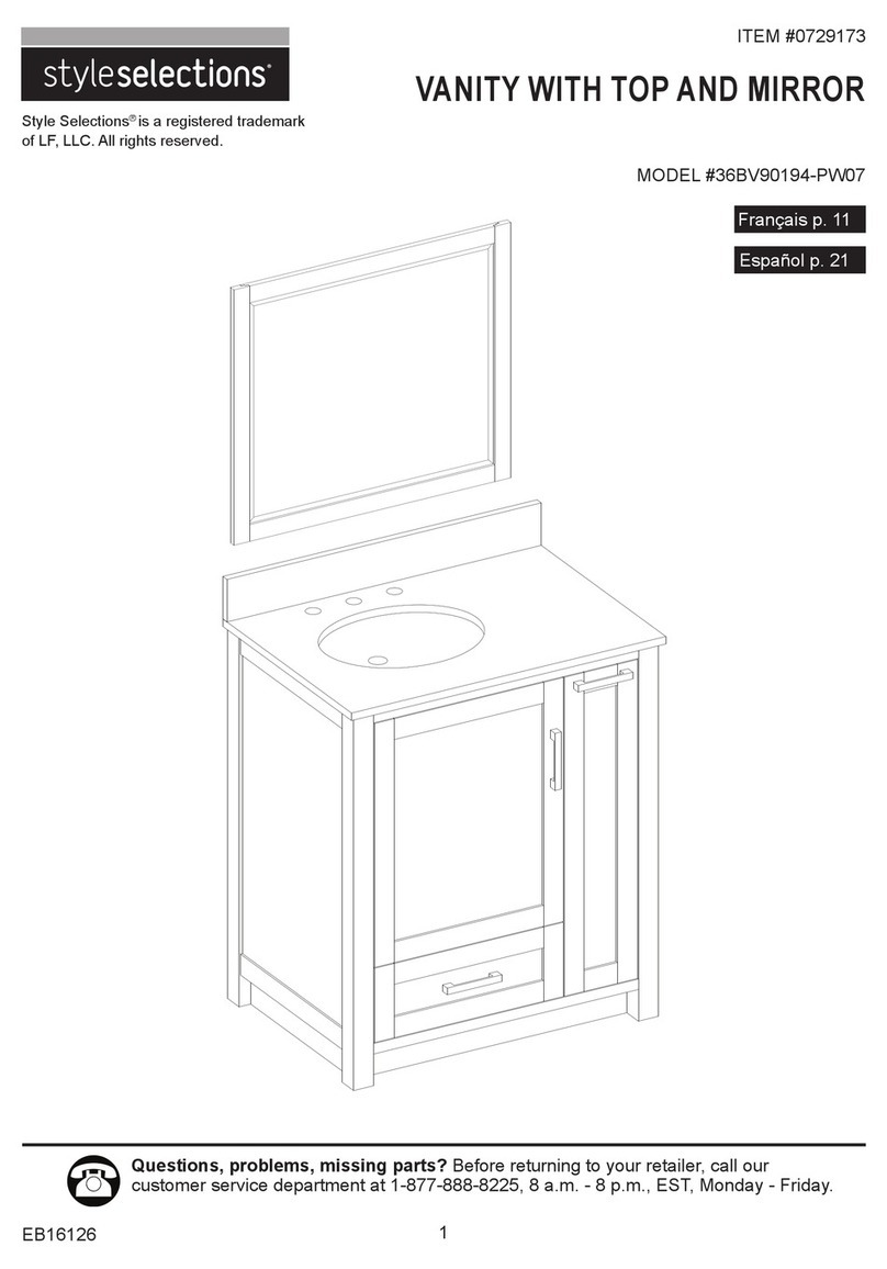 Style selections 36BV90194-PW07 User manual