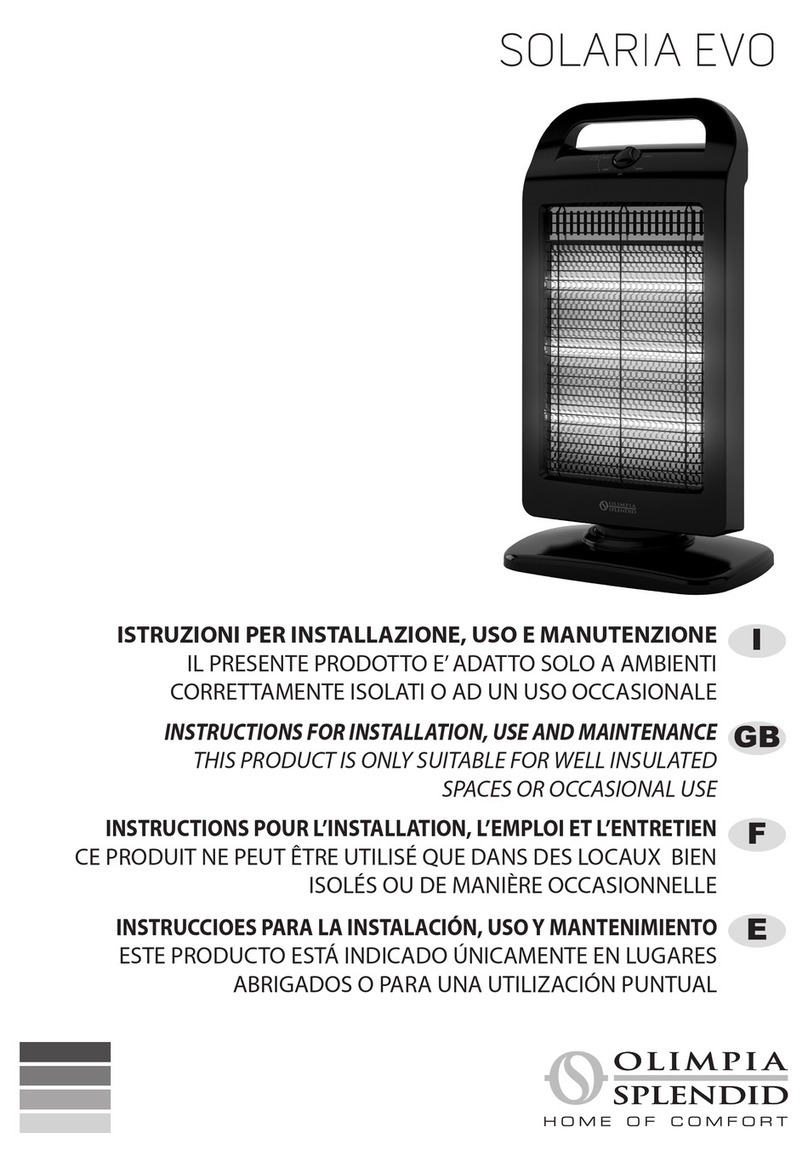 Olimpia splendid SOLARIA EVO Parts list manual