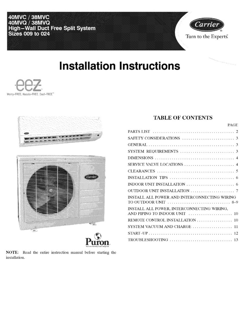 Carrier 40MVC User manual