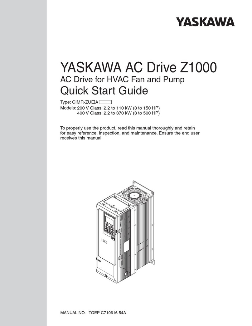 YASKAWA Z1000 CIMR-ZU*A Series User manual YASKAWA Z1000 CIMR-ZU*A Series User manual