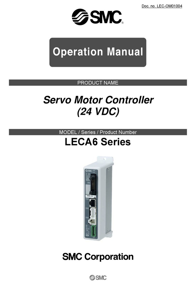 SMC Corporation LECA6 Series Operation manual