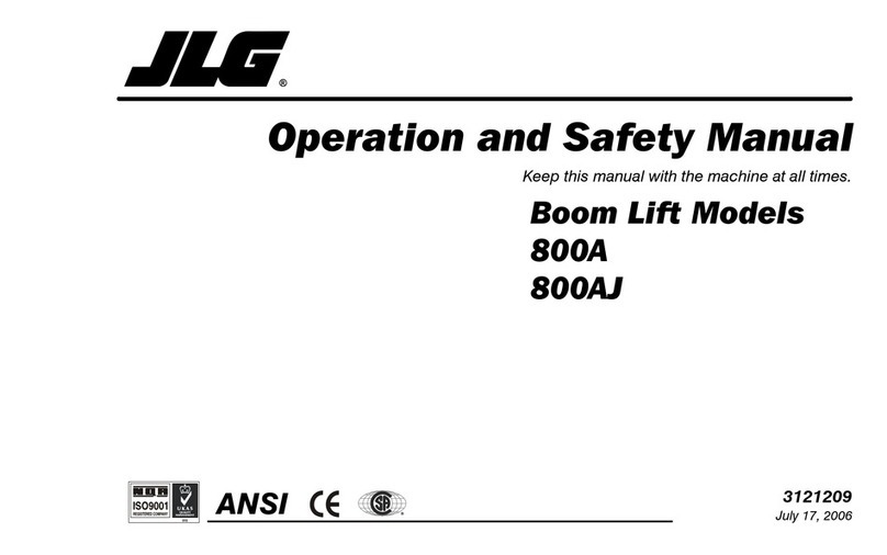 JLG 800A Use and care manual
