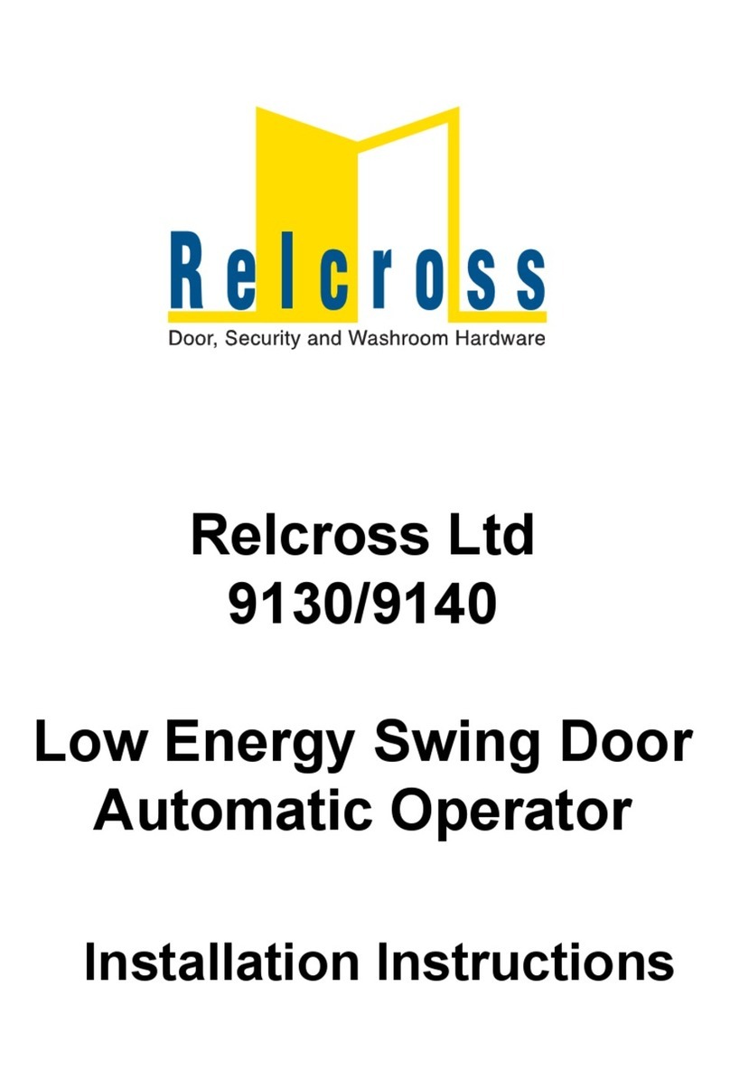 Relcross 9130 installation instructions
