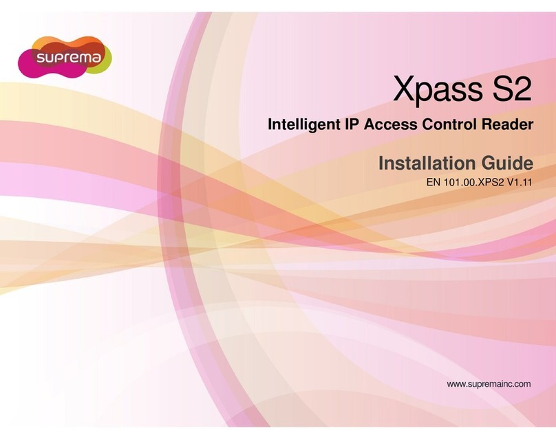 suprema Xpass S2 installation guide
