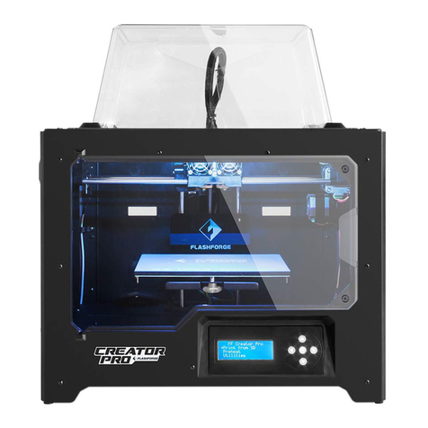 FLASHFORGE 3D PRINTER Creator Pro User manual FLASHFORGE 3D PRINTER Creator Pro User manual