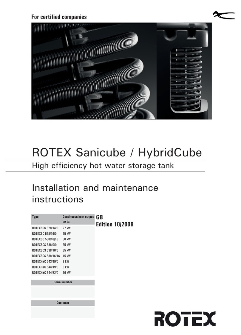 Rotex ROTEXSCS 328/14/0 Installation and maintenance instructions Rotex ROTEXSCS 328/14/0 Installation and maintenance instructions