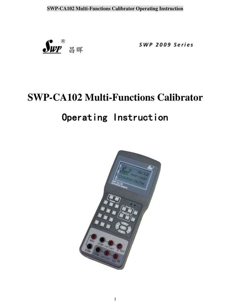 SWP SWP-CA102 Operating	 instruction