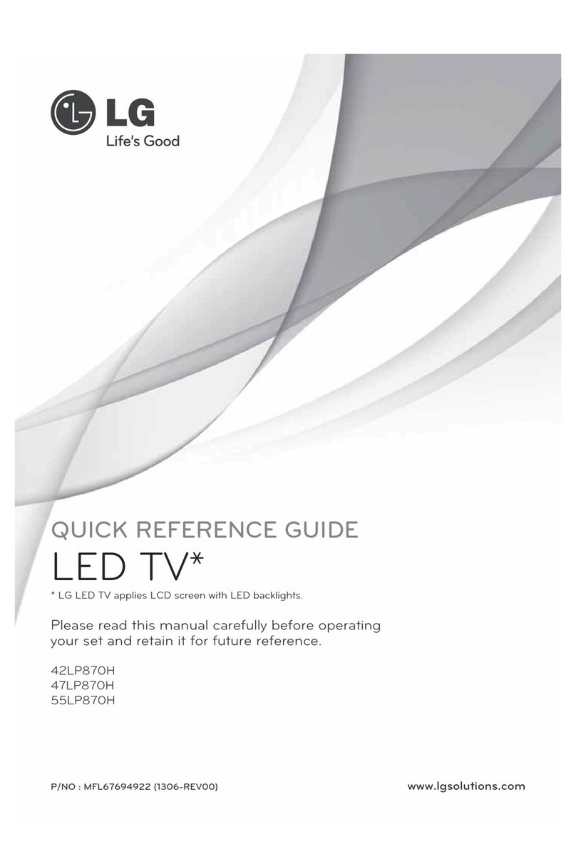 LG 42LP870H Quick reference guide