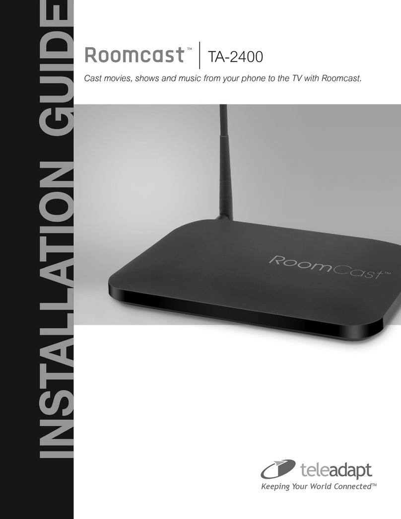 TeleAdapt RoomCast TA2400 installation guide