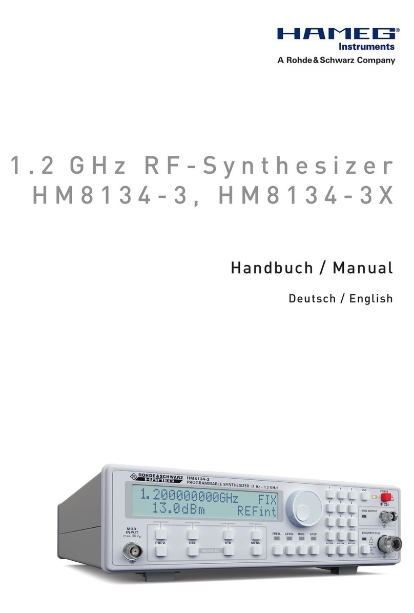 Hameg HM8134-3 user manual