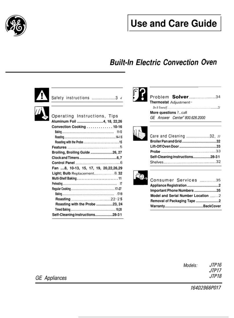 GE JTP16 User manual