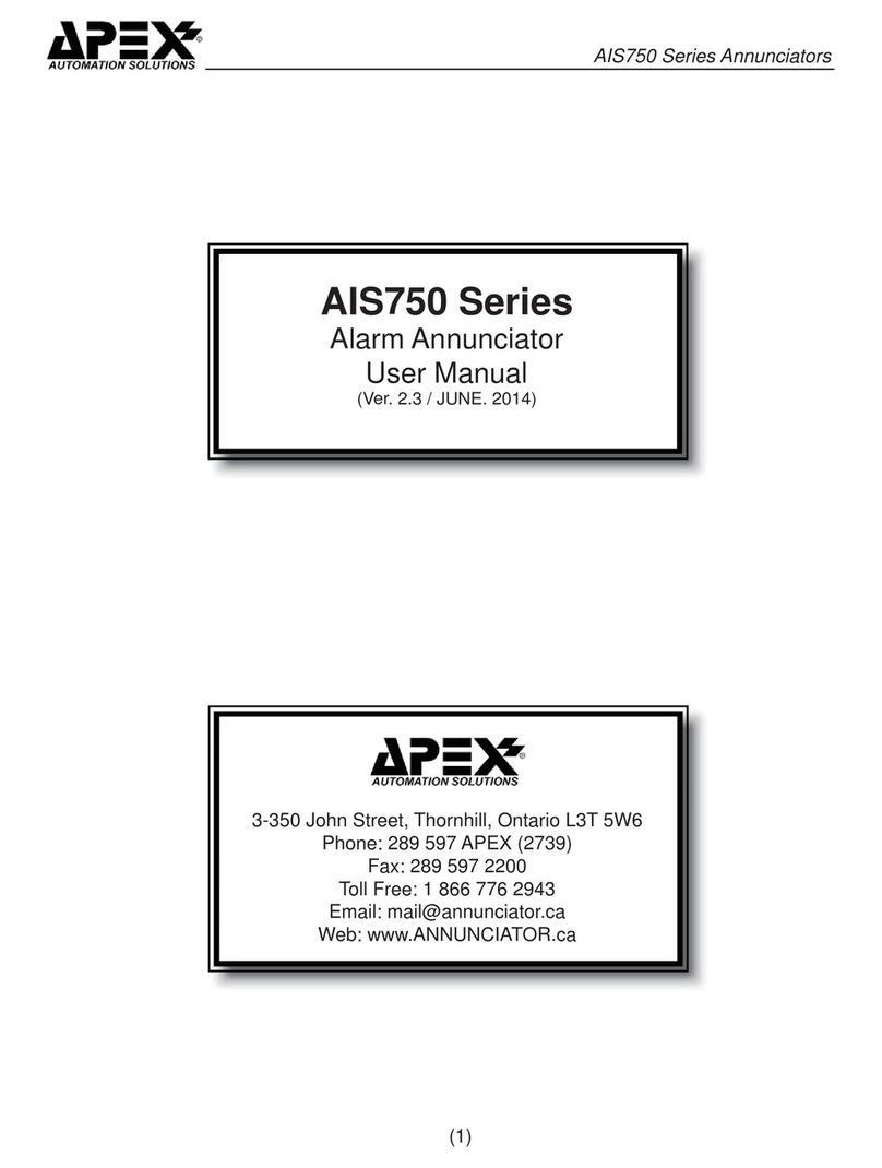 Apex Digital AIS750 Series User manual