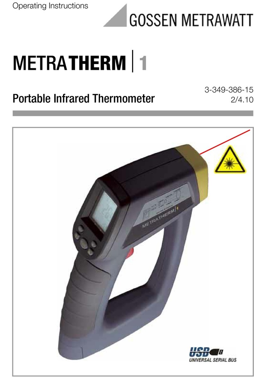 Gossen MetraWatt METRATHERM operating instructions