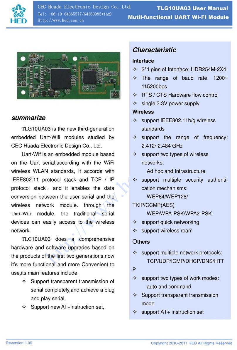 CEC Huada Electronic TLG10UA03 user manual