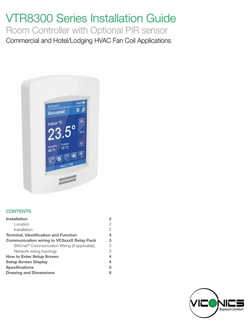 Viconics VTR8300 Series installation guide