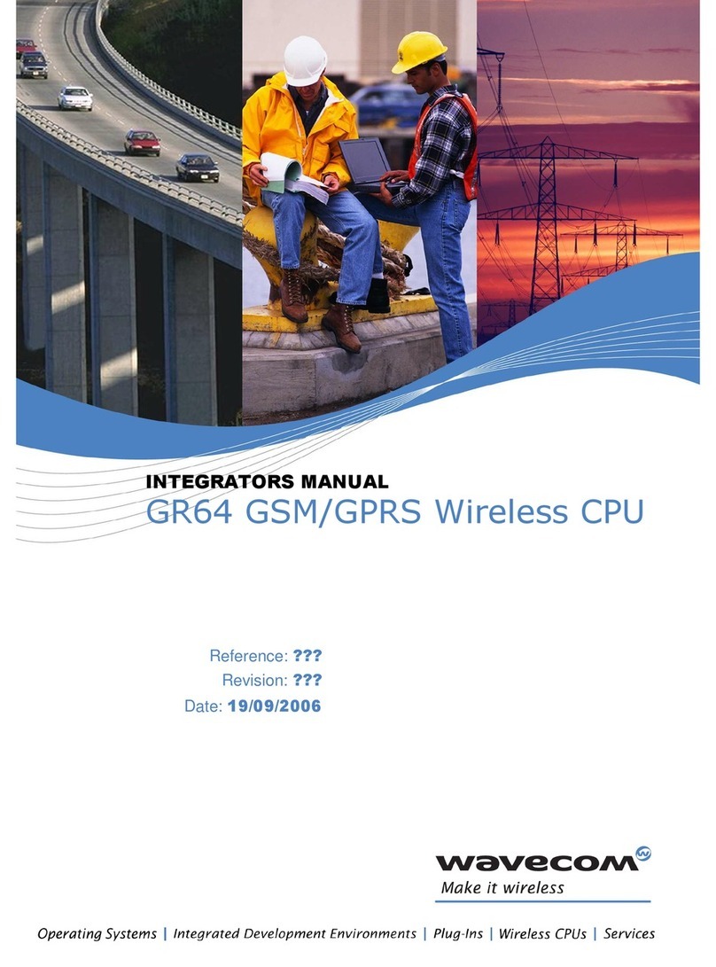 Wavecom GR64 GSM/GPRS Integrator's manual