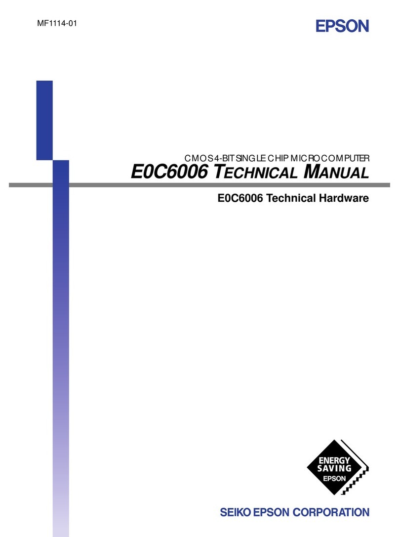 Epson E0C6006 Technical manual