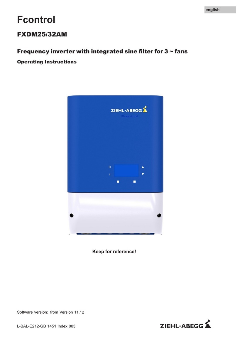 ZIEHL-ABEGG FXDM25 operating instructions