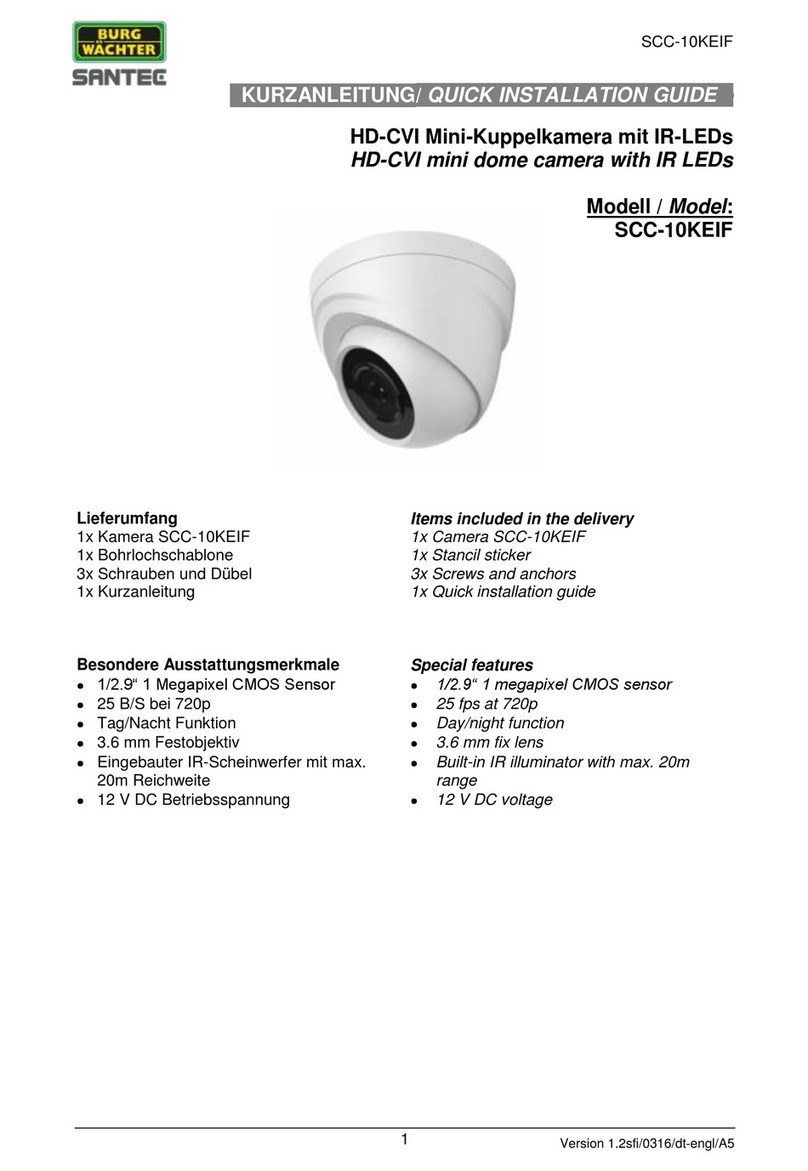 BURG-WACHTER SCC-10KEIF Quick installation guide