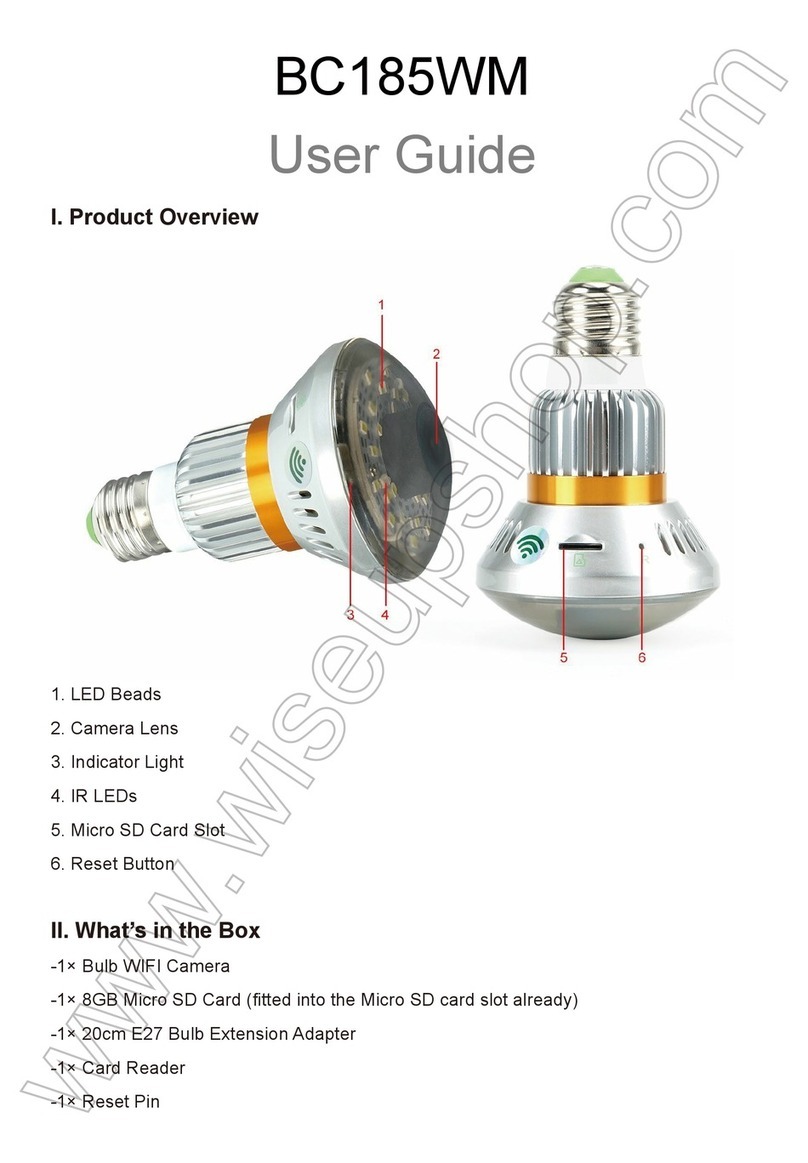 WISEUP SHOP BC185WM User manual