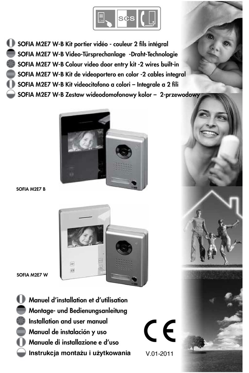 SCS SOFIA M2E7 W Installation and user manual
