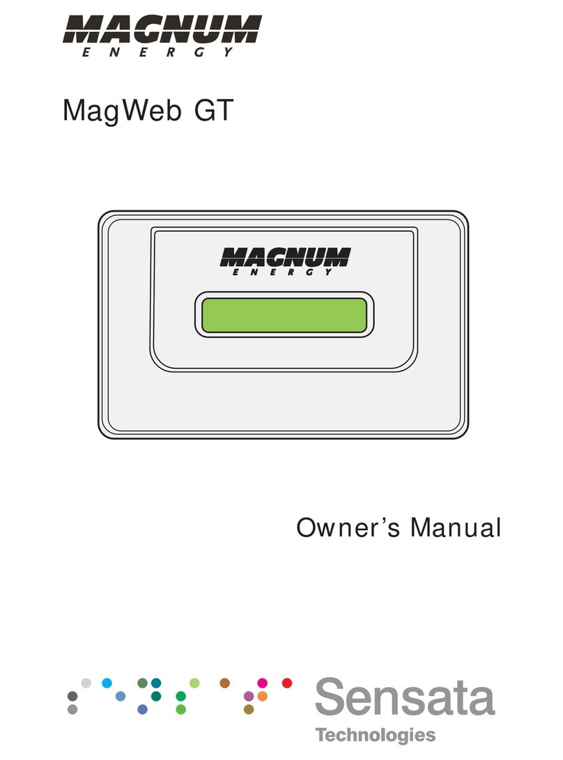 Magnum Energy MagWeb GT User manual