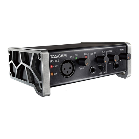 Tascam US-1x2 Reference manual Tascam US-1x2 Reference manual