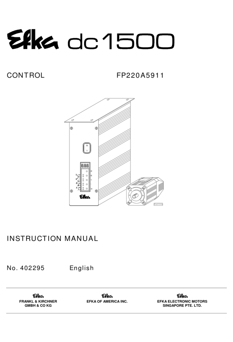 Efka dc 1500 instruction manual