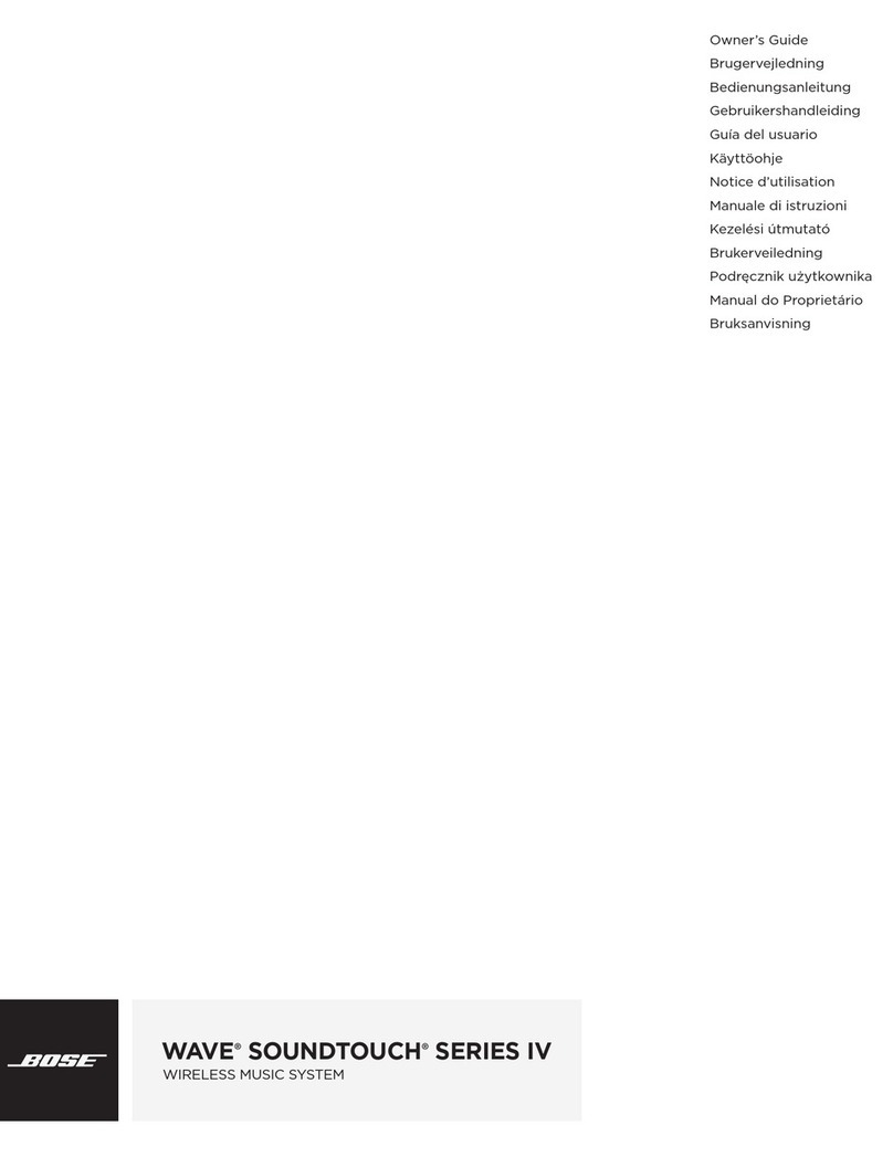 Bose WAVE SOUNDTOUCH SERIES IV owner's guide