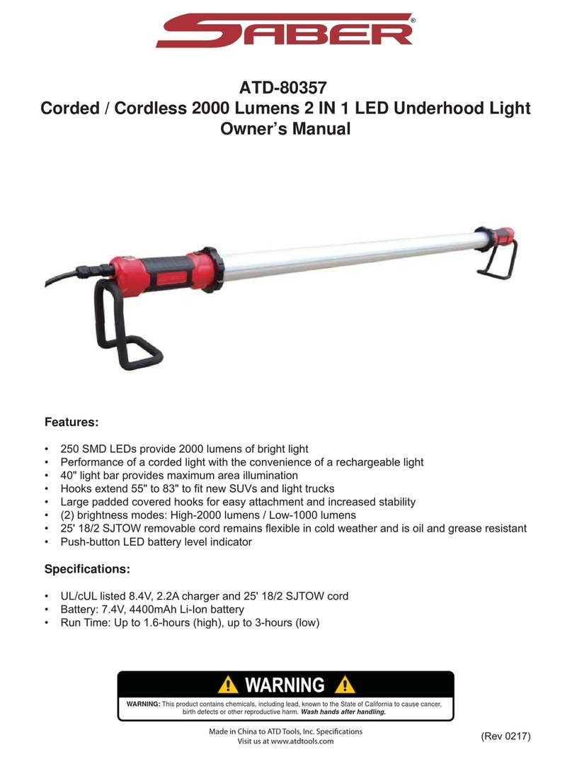 Saber Compact ATD-80357 owner's manual