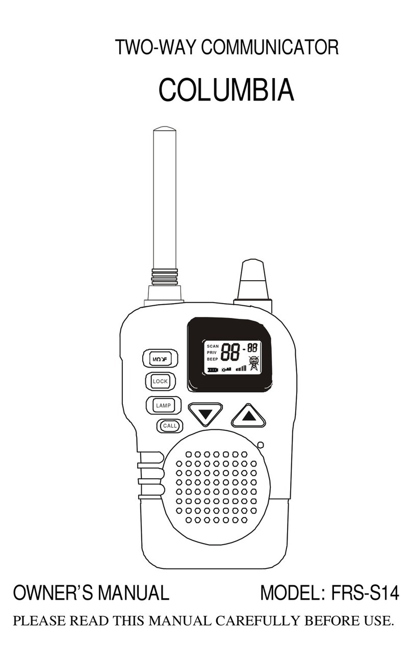 Shenzhen Baoan Hantong Electronics COLUMBIA FRS-S14 owner's manual