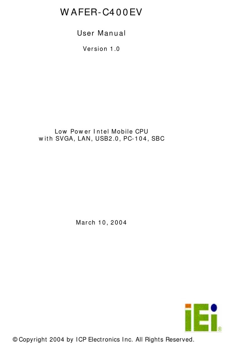 IEI Technology WAFER-C400EV User manual