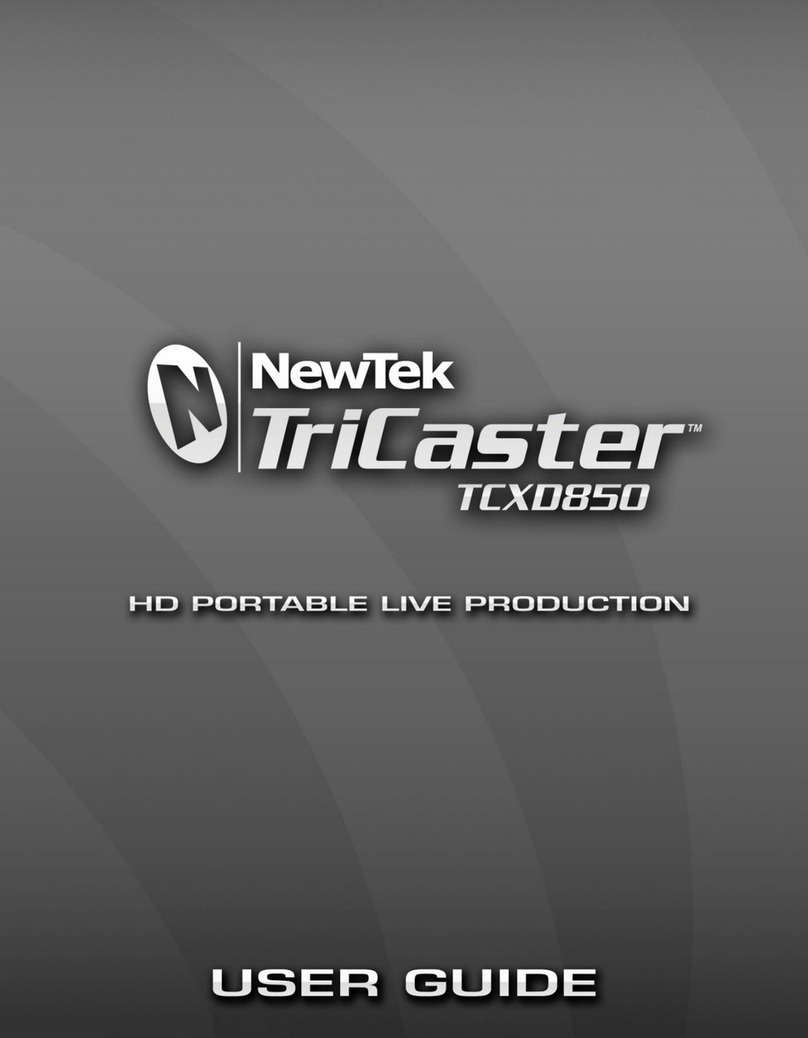 NewTek Tricaster TCXD850 user guide